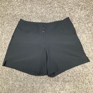 Slazenger golf shorts 2 black‎ mid rise activewear athletic sporty womens preppy
